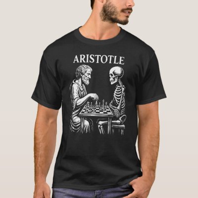 Aristotle vs Skeleton Chess T-Shirt