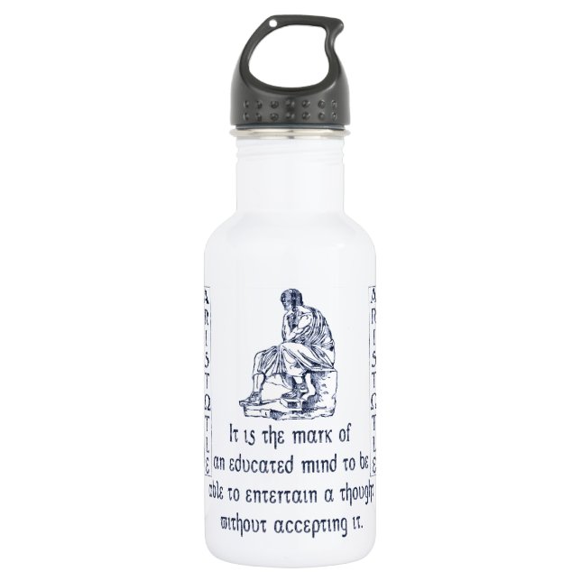 Aristotle Water Bottle (Front)