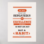 Aristotle We Are What We Repeatedly Do Poster at Zazzle