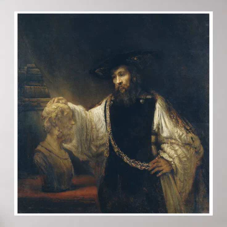 rembrandt aristotle with a bust of homer