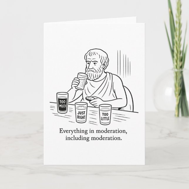 Aristotle's Guide to Moderation Card (Front)