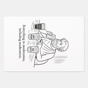 Aristotle's Guide to Moderation Wrapping Paper Sheets