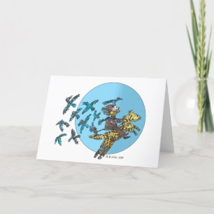 Aristotle's paradox of time letterpress thank you card