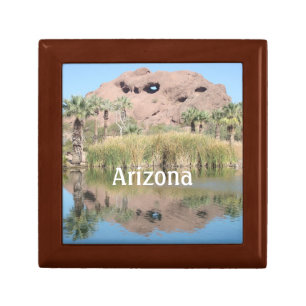 Arizon Keepsake Mountain Reflection Desert Oasis Gift Box