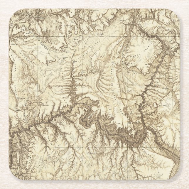 Arizona 3 square paper coaster (Front)