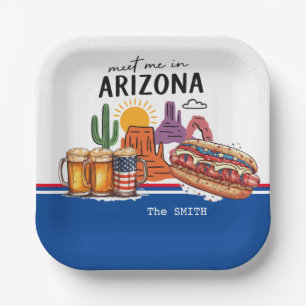 Arizona 4th of July Celebration Paper Plates