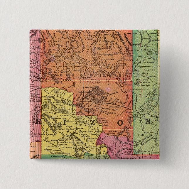 Arizona 6 pinback button (Front)