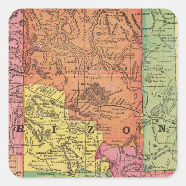 Arizona 6 square sticker (Front)