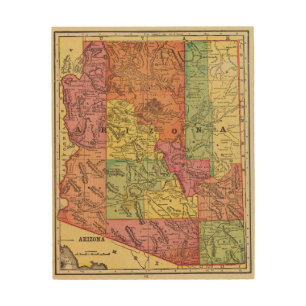 Arizona 6 wood wall decor