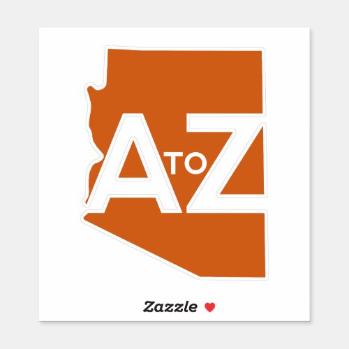 Arizona _ A to Z Copper Sticker