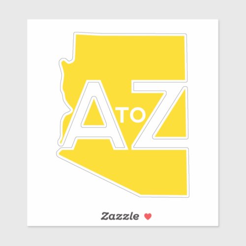 Arizona _ A to Z Yellow Sticker