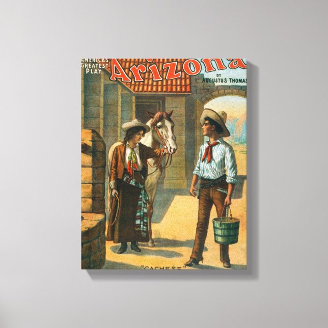 Arizona "America's Greatest Play" Cachese Canvas Print (Front)
