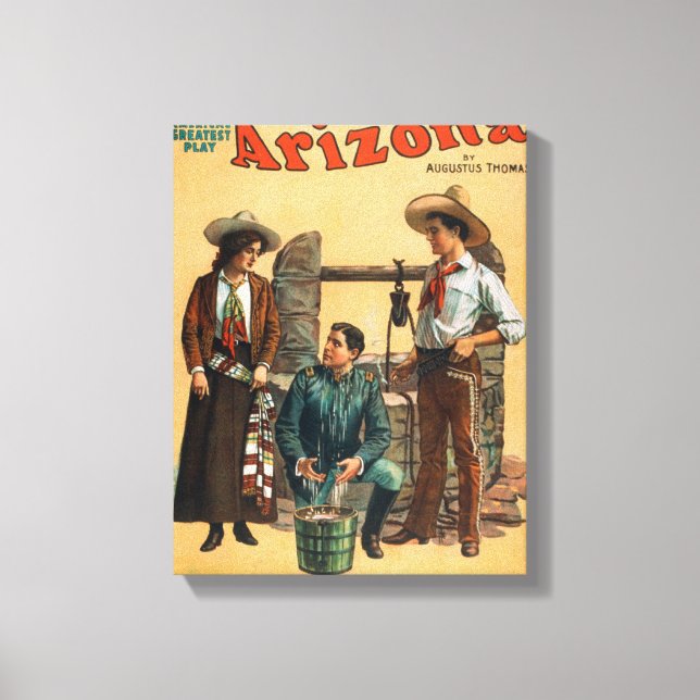 Arizona "America's Greatest Play" Poster #3 Canvas Print (Front)