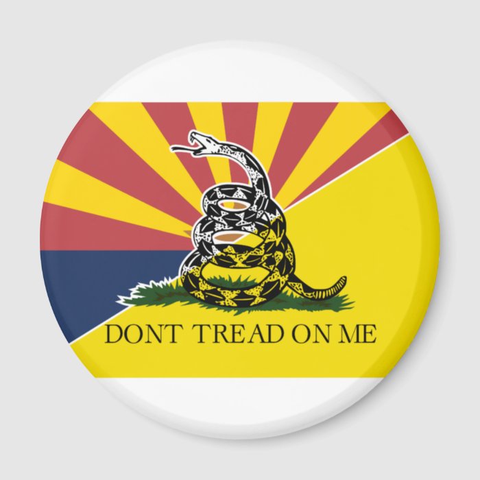 Arizona and Gadsden Flag Magnet