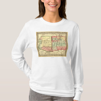 Arizona and New MexicoPanoramic Map T-Shirt