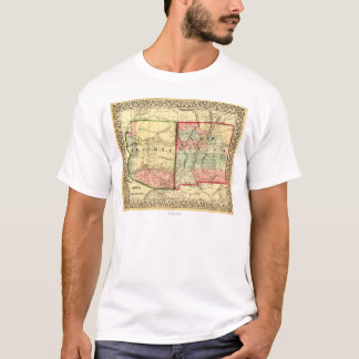 Arizona and New MexicoPanoramic Map T-Shirt