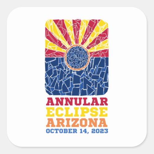 Arizona Annular Eclipse 2023 Sticker