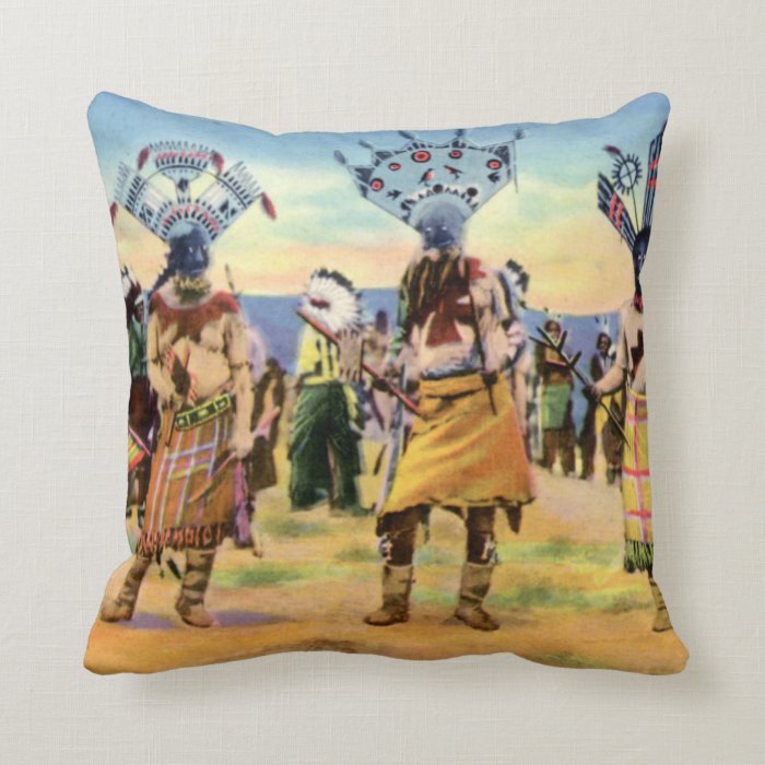 Arizona Apache Indians Devil Dance Pillow