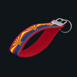 Arizona & Arizona Flag - fashion /States USA Wrist Keychain<br><div class="desc">Wrist Keychains: Arizona & Arizona flag American States (USA) - love my country,  national day,  holiday,  travel patriots /sports fans</div>
