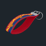 Arizona & Arizona Flag - fashion /States USA Wrist Keychain<br><div class="desc">Wrist Keychains: Arizona & Arizona flag American States (USA) - love my country,  national day,  holiday,  travel patriots /sports fans</div>