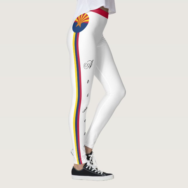 Arizona & Arizona Flag, USA fashion, travel/sports Leggings (Right)