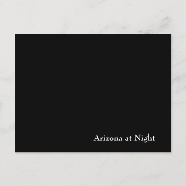 Arizona at Night Postcard (Front)
