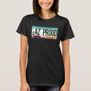 Arizona AZ Proud Home Live Vintage Retro License P T-Shirt