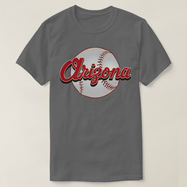 Arizona Baseball Vintage Baseball Team Gift T-Shirt (Design Front)