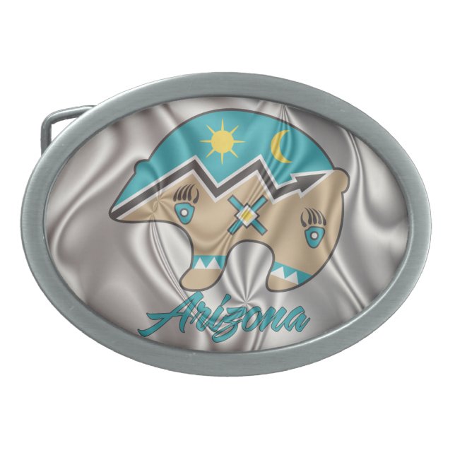 Arizona Bear Totem Belt Buckle (Front)