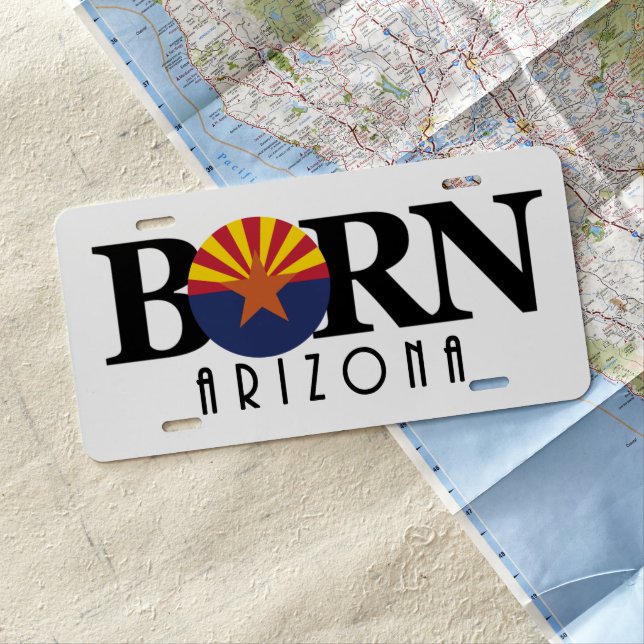 Arizona BORN License Plate (In Situ)