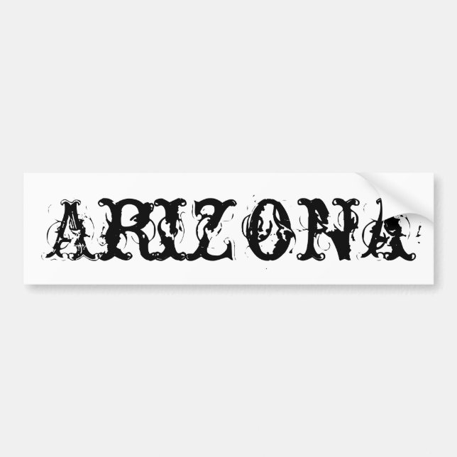 Arizona Bumper Sticker (Front)