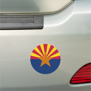 Arizona Bumper Sticker & Arizona Flag /State USA Car Magnet