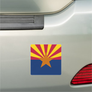 Arizona Bumper Sticker & Arizona Flag /State USA Car Magnet