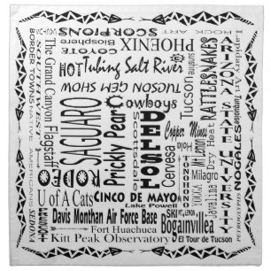 Arizona Buzz Words Napkin