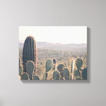 Arizona Cacti  | Canvas Art by GaeaPhoto at Zazzle