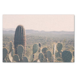 Arizona Cacti  | Desert Boho Landscape Photo Tissue Paper