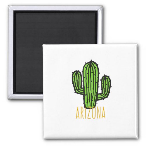 Arizona Cactus _ AZ Souvenir Magnet