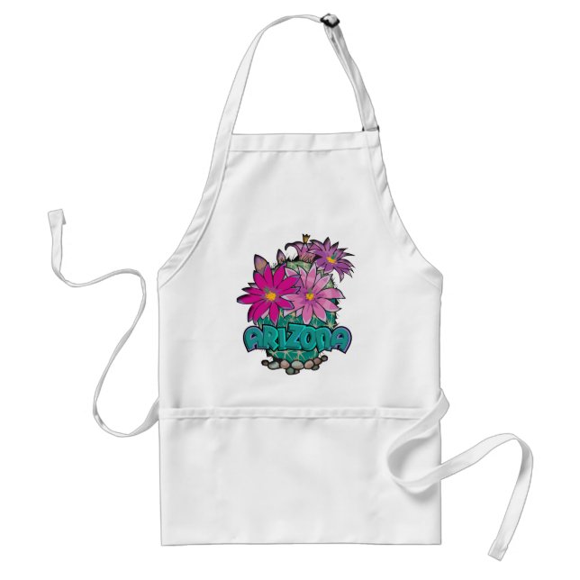 Arizona Cactus Blooms Adult Apron (Front)