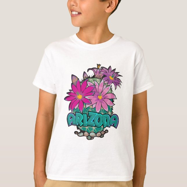Arizona Cactus Blooms T-Shirt (Front)