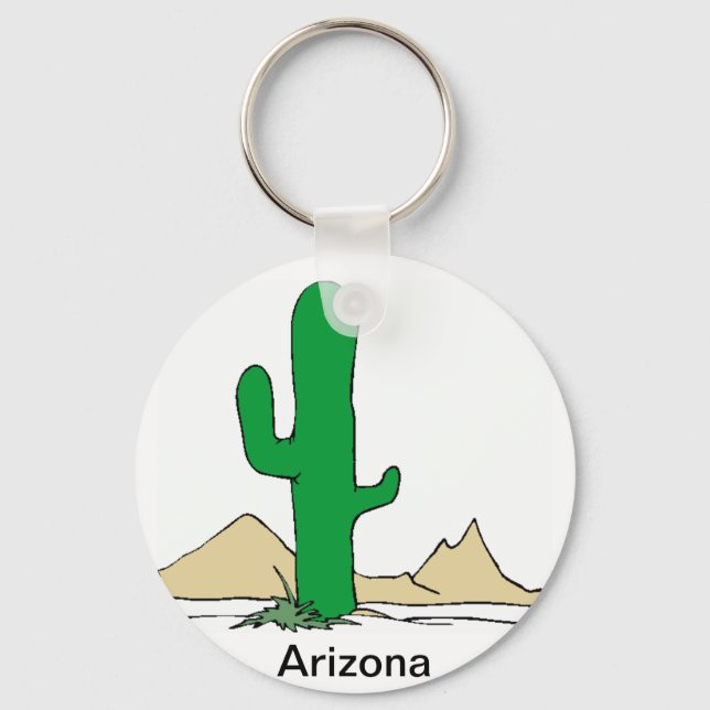 Arizona Cactus keychain (Front)