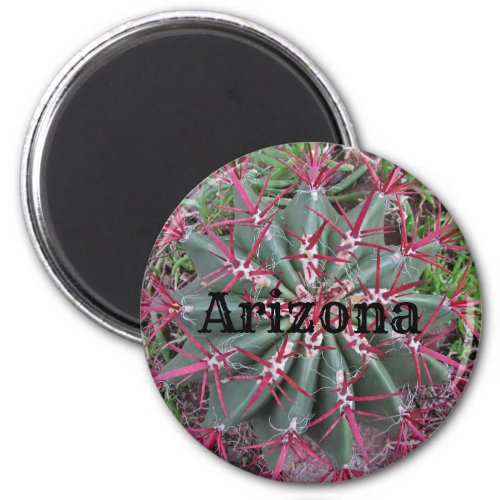Arizona Cactus Photo Red Barrel Desert Plant Magnet