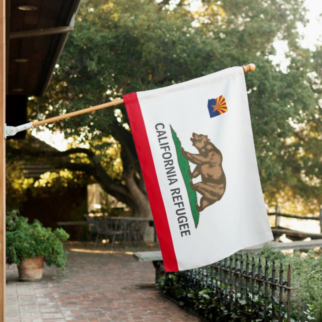 Arizona - California Refugee House Flag (In SItu)