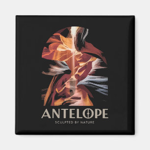 Arizona Canyon Hiking Antelope Canyon  Magnet