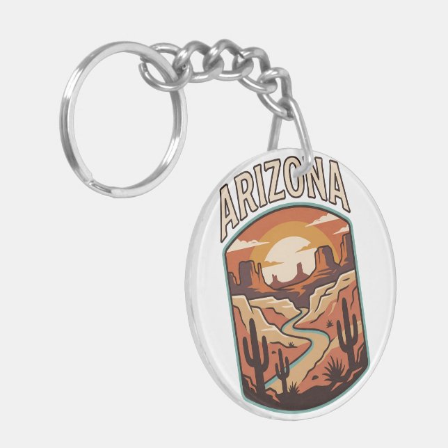Arizona Canyon Keychain (Front Left)