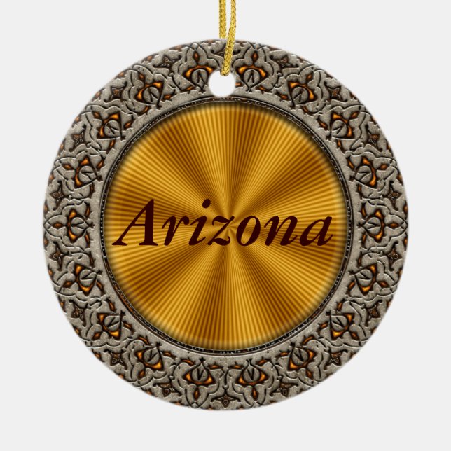 Arizona Ceramic Ornament (Front)