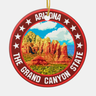 Arizona ceramic ornament