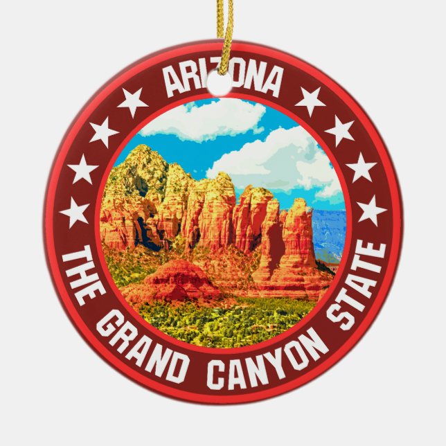 Arizona                                            ceramic ornament (Front)