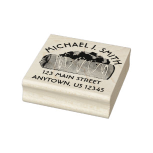 Arizona Chimichanga Foodie AZ Tex Mex Food Address Rubber Stamp