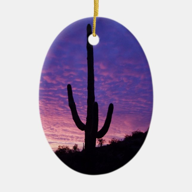 Arizona Christmas Ceramic Ornament (Front)