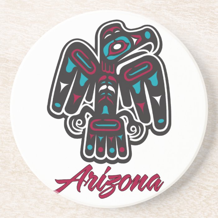 Arizona Clan Native American Thunderbird Coaster